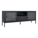Lowboard >Dalby< in Schwarz, Metall - 160x60x35cm (BxHxT)