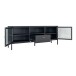 Lowboard >Dalby< in Schwarz, Metall - 160x60x35cm (BxHxT)