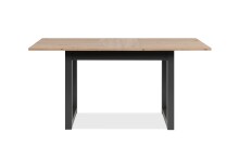 Esstisch >Denver< (auszihbar bis 160cm) Artisan Eiche Dekor / anthrazit - 120(160)x75x80cm (BxHxT)