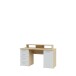 Schreibtisch >Net< in Artisan Eiche und Hellgrau - 145x90,7x60cm (BxHxT)