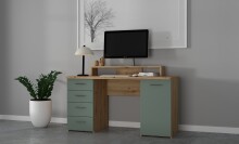 Schreibtisch >Net< in Artisna Eiche und salbei -...