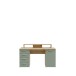 Schreibtisch >Net< in Artisna Eiche und salbei - 145x90,7x60cm (BxHxT)