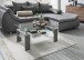 Couchtisch >126/302-30< in Klarglas, Stone - 100x60cm (BxH)