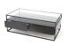 Couchtisch >2073-05< in Schwarz, Glas - 110x42cm (BxH)