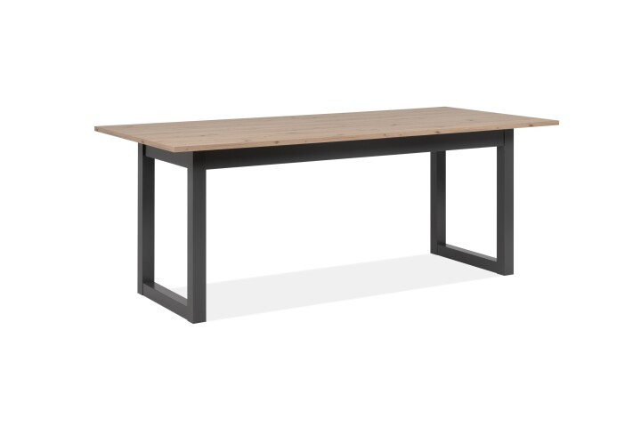 Esstisch >Denver< in Artisan Oak / anthrazit - 200x75x90cm (BxHxT)