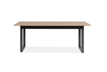 Esstisch >Denver< in Artisan Oak / anthrazit - 200x75x90cm (BxHxT)