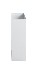 Schirmständer >22381< in weiss, Metall - 30x48x16cm (BxHxT)