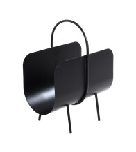 Zeitungsständer >22586< in schwarz, Metall - 37x47x22cm (BxHxT)