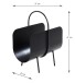 Zeitungsständer >22586< in schwarz, Metall - 37x47x22cm (BxHxT)