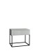 MARLE Nachttisch in Weiß - Moderner Nachtschrank mit Schublade und schwarzem Metallgestell - 60 x 52 x 38,5 cm (B/H/T)