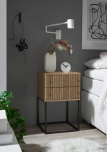 MARLE Nachttisch in Artisan Eiche Optik - Moderner...