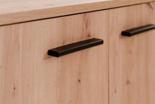 Schuhschrank >Satos< in Dekor Artisan Oak - 100x110x34cm (BxHxT)