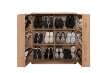 Schuhschrank >Satos< in Dekor Artisan Oak - 100x110x34cm (BxHxT)