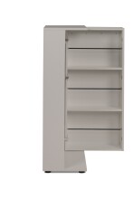 Schuhschrank >Satos< in samt - 50x105x34cm (BxHxT)