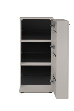 Schuhschrank >Satos< in samt - 50x105x34cm (BxHxT)