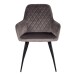 Armlehnstuhl >Harbo< (2er-Set) in Hellbraun, Velour - 57x87x65cm (BxHxT)