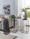 Wandregal >23616< in schwarz, Metall - 50x60x18cm (BxHxT)