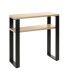 Konsole >23967< in schwarz-eiche, MDF, Metall - 70x75x28cm (BxHxT)
