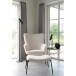 Relaxsessel >Glasgow< in Weiss, Stoff - 70x98x79cm (BxHxT)
