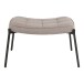 Fußhocker >Glasgow< in Graun-braun, Stoff - 61x36x41cm (BxHxT)