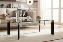 Alberto Couchtisch: Modernes Design aus Sicherheitsglas...