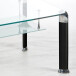 Alberto Couchtisch: Modernes Design aus Sicherheitsglas & Metall, 100x42x60cm, mit 2 Ablagen, Einfach zu montieren, Stilvoll & Praktisch