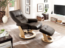 Relaxsessel >Montreal< mit Hocker Leder, TV Sessel...