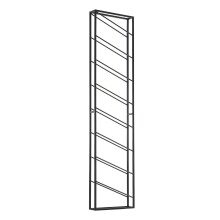 Weinregal Wand Schwarz 36x150x8 cm Flaschenregal Metall...
