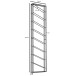 Weinregal Wand Schwarz 36x150x8 cm Flaschenregal Metall Regal Groß