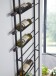 Weinregal Wand Schwarz 36x150x8 cm Flaschenregal Metall Regal Groß