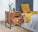 Nachttisch Boxspringbett Massivholz 50x40x65 cm Nachtkommode Schubladen