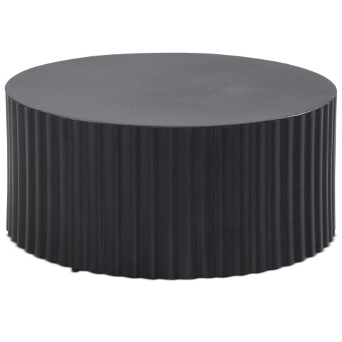 Couchtisch Sofatisch Metall Schwarz 67x67x31 cm Wohnzimmertisch Rund