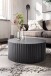 Couchtisch Sofatisch Metall Schwarz 67x67x31 cm Wohnzimmertisch Rund