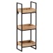 Wandregal 27x77x18 cm Massivholz Metall Hängeregal Regal Industrial