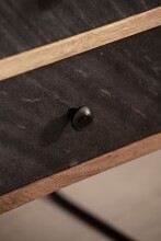 Nachttisch Boxspringbett Massivholz Steinoptik 40x60x30 cm Nachtkommode