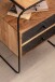 Nachttisch Boxspringbett Massivholz Steinoptik 40x60x30 cm Nachtkommode