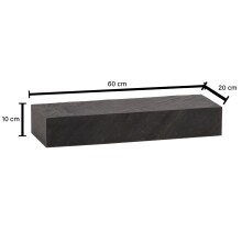 Wandregal 60x10x20 cm Massivholz Steinoptik Hängeregal Regal Modern