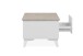 Couchtisch >Bertrix< in Sandstein / weiß - 100x40x55cm (BxHxT)