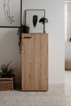 Schuhschrank >Satos< in Dekor Artisan Oak - 50x105x34cm (BxHxT)