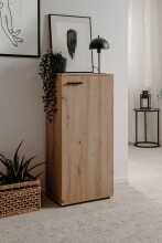 Schuhschrank >Satos< in Dekor Artisan Oak - 50x105x34cm (BxHxT)