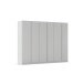 Drehtürenschrank >Monostar< in seidengrau aus Holzwerkstoff - 271x210x54 (BxHxT)