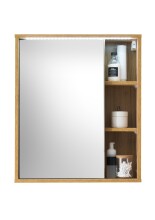 GREECE Spiegelschrank Bad mit LED-Beleuchtung in Wotan...