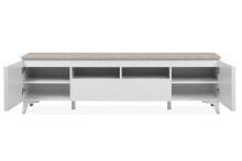 TV-Board >Bertrix< in Sandstein / weiß - 177x51,5x40cm (BxHxT)