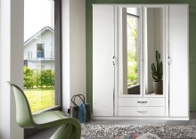 Drehtürenschrank >Duo< in WEISS,AUFLEISTUNGEN...