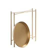 Beistelltisch >25266< in gold, Metall - 50x39cm (HxD)