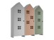 Kleiderschrank >CASAMI BRUGES< in Korpus Weiß / Front Pink, Weiß u. Grün, MDF