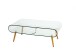 Couchtisch >5/215< in Klarglas, Massiv - 100x45x60cm (BxHxT)