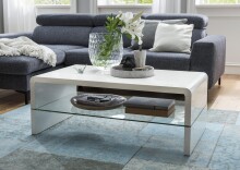 Couchtisch >5050-11< in Weiß, MDF -...