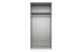 Drehtürenschrank >Clack< in HOCHGLANZ LACK WEISS - 91x199x58cm (BxHxT)