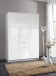 Drehtürenschrank >Clack< in HOCHGLANZ LACK WEISS - 135x199x58cm (BxHxT)